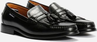 Ben Sherman Mens Ben Sherman Buster Leather Mens Black Loafers - Size: 10
