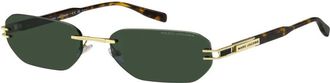 Marc Jacobs Zonnebril - Heren - Zonnebrillen - Geel - 58 MM - Accessoires