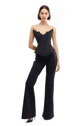 Mother of All April Zipper Corset in Black at Nordstrom, Size X-Small