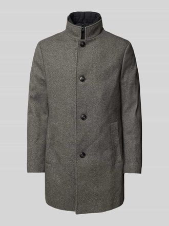 Mc Neal Mantel mit Stehkragen in Hellgrau, Gr&ouml;&szlig;e XXL