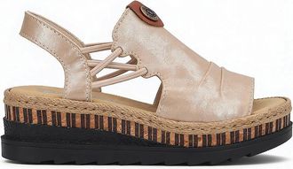 Rieker Womens Rieker V7972-60 Womens Slingback Sandals Beige - Brown - Size: 3.5