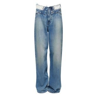 Maison Margiela Loose-fit Jeans, female, Blue, Size: W27 Loose-fit Jeans