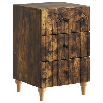 vidaXL Armario De Noche Roble Ahumado 43x 41 X 66,5 Cm Vidaxl