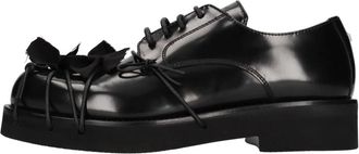 N&deg;21 Lage schoenen - Dames - Veterschoenen - Zwart - 38 EU - Leer - Schoenen