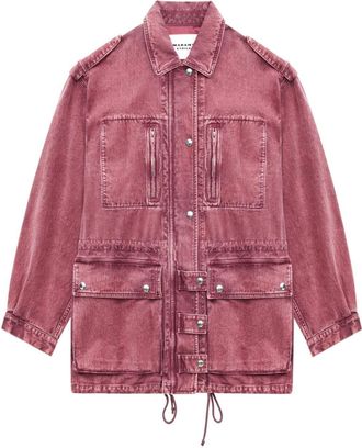 Isabel Marant Joanna denim jacket - women - Cotton/Hemp/Cotton - 34 - Pink