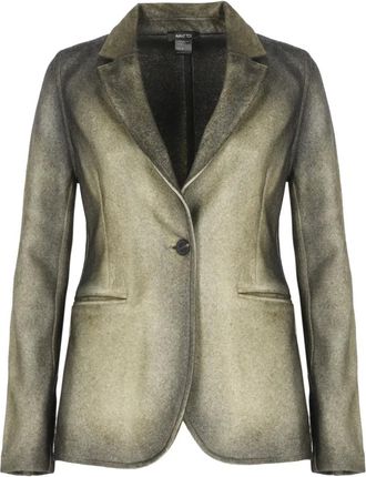 Avant Toi Jassen, Dames, Veelkleurig, XS, Enkelrijige Blazer