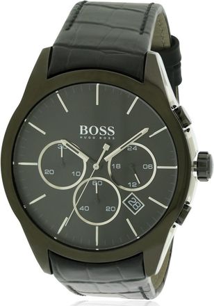 HUGO BOSS Leather Chronograph Mens Watch