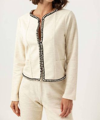 Sundays Adeline Boucl&eacute; Cardigan In Coconut Milk