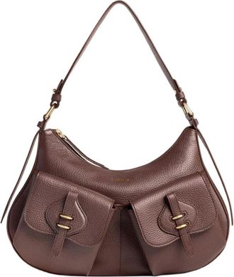 Coccinelle Mavery Pocket Schoudertas - Dames - Schoudertassen - Paars - ONE Size - Katoen - Tassen
