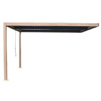 Concept Usine Pergola bioclim&aacute;tica 4x3m con efecto madera