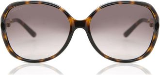 Gucci GG0076S 003 Womens Sunglasses Tortoiseshell Size 60 - Free RX Lenses - Free RX Lenses