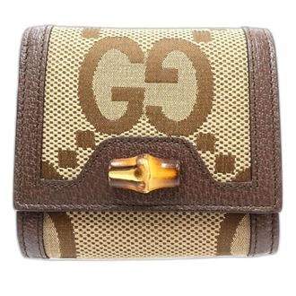 Gucci Beige Canvas Wallet (Bi-Fold) (Pre-Owned)