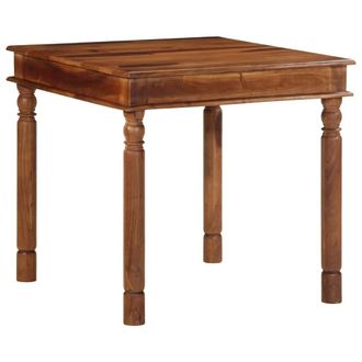 vidaXL Mesa De Comedor Madera Maciza De Acacia 80x80x77 Cm Vidaxl