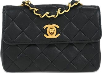 Chanel Borsa a spalla matelass&eacute; 1990 - Nero