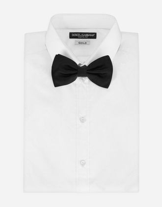 Dolce & Gabbana Papillon - Man Ties And Pocket Squares Black Silk Onesize