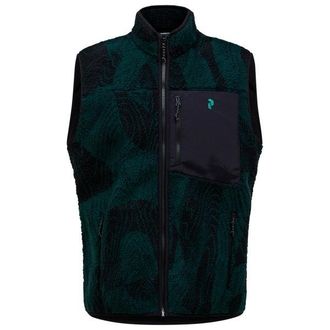 Peak Performance Graphic Pile Vest Fleecegilet f&uuml;r Herren | schwarz