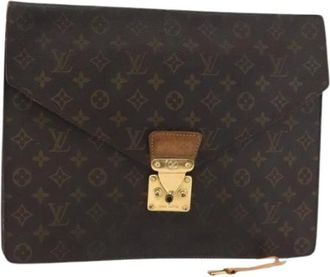 Louis Vuitton Pre-owned Clutches, female, Brown, Size: ONE SIZE Pre-owned Briefcase