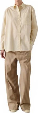 SOEUR Carlotta Shirt In Yellow And White