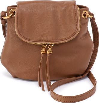 Hobo Fern Leather Crossbody Bag in Timber Brown at Nordstrom