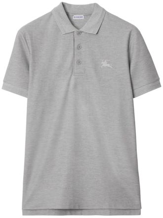 Burberry Polo con ricamo - Grigio
