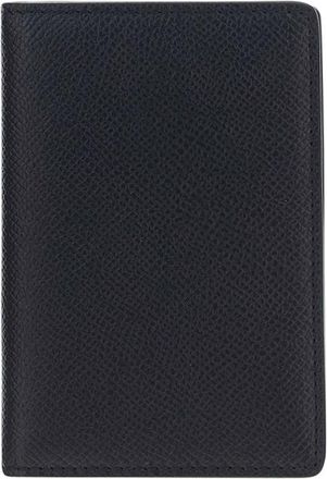 Maison Margiela Zwarte Kalfsleren Bos Taurus Portemonnee