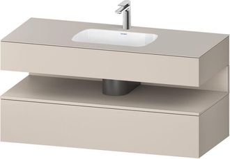 Duravit Qatego Lavabo Encastrado Con Base De Lavabo Consola, - Duravit