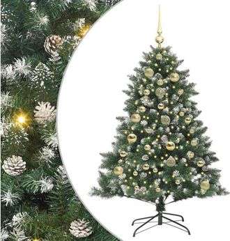 vidaXL &Aacute;rbol De Navidad Artificial Verde 150 Cm Pvc, Pl&aacute;stico Y Acero Vidaxl