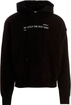 Off-white Spiral Opposite Skate Fit Black Hoodie