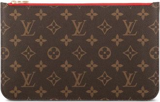 Louis Vuitton Pouch con monogramma e zip anni 2000 - Marrone