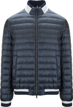 Herno Heren Rits Donsjack - Heren - Gewatteerde jassen - Blauw - 6XL - Leer - Jassen