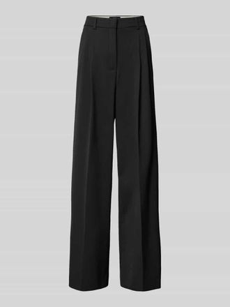 Max Mara Regular Fit Bundfaltenhose mit Schurwoll-Anteil Modell ASTA in Black, Gr&ouml;&szlig;e 34