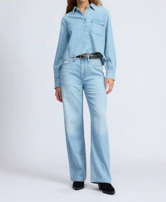 Rag & Bone Logan Wide Leg Jeans In Greenport