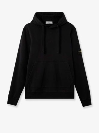 Stone Island Felpa in cotone con patch logo laterale - STONE ISLAND - gender_Man