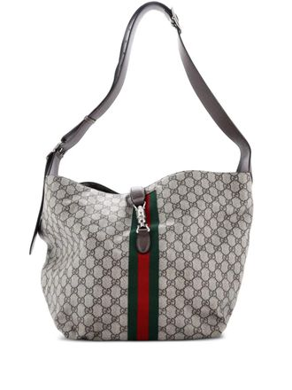 Gucci Jackie 1961 Soft GG Coated Canvas Small shoulder bag - Marrone