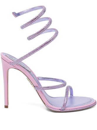 Rene Caovilla 105mm Cleo heeled sandals - Purple