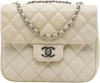 Chanel Borsa Pre-owned Vintage Flap - - Pre-owned - Donna - Beige - ONE SIZE