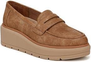 Dr. Scholls Nice Day Max Wedge Platform Penny Loafer in Honey Brown at Nordstrom Rack, Size 8.5