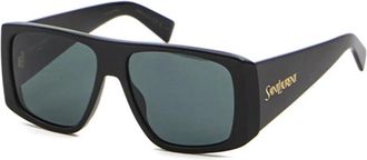 Saint Laurent Eyewear Zonnebril met rechthoekig montuur - Zwart