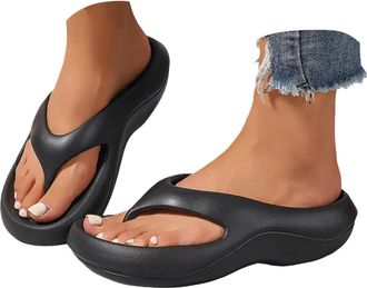 Generic Womens Orthopedic Flip Flops Plantar Fasciitis Walking Platform Recovery Sandals with Arch Support Open Toe Non-Slip Soft Slip-On Flip Flops Thick Cus