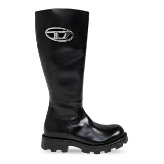 Diesel Dames, Schoenen, Zwart, Maat: 36 EU Leer