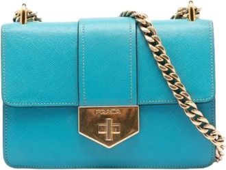 Prada Pre-owned Cross Body Bags, female, Blue, Size: ONE SIZE Pre-owned Vintage Crossbody Bag