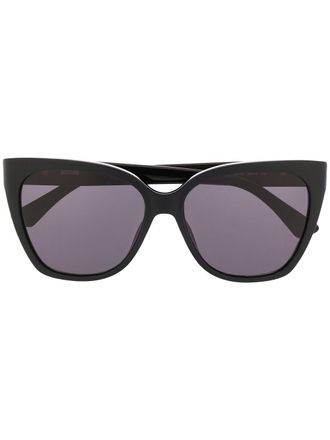 Moschino cat-eye-frame sunglasses - unisex - Acetate - 55 - Black