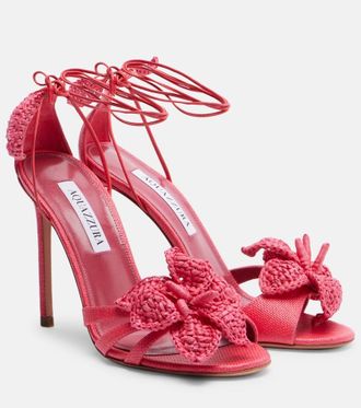 Aquazzura Calypso raffia sandals
