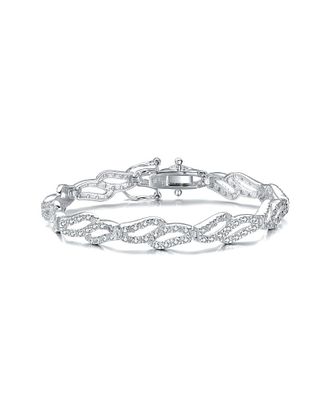 Genevive Silver Cz Bracelet