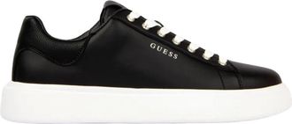 Guess Schoenen, Heren, Zwart, 44 EU, Leer, Plaza Sneakers