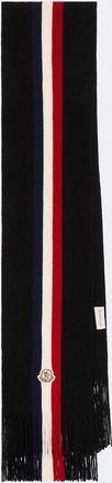 Moncler Sciarpa in lana vergine con logo