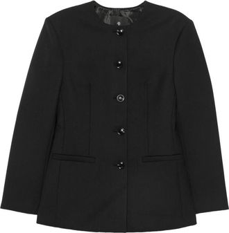 Anine Bing Huda Single-breasted Collarless Jacket