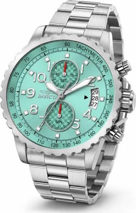 Invicta Specialty Chronograph Quartz Light Green Dial Mens Watch 69790