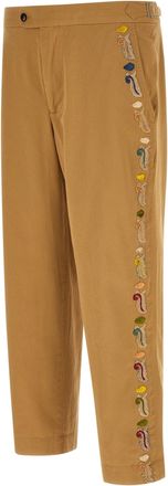 Bode Mens Beige Cotton Casual Pants