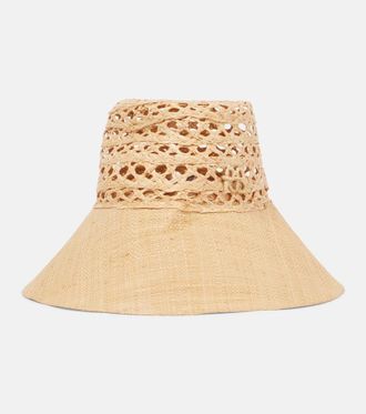 Ruslan Baginskiy Woven straw bucket hat